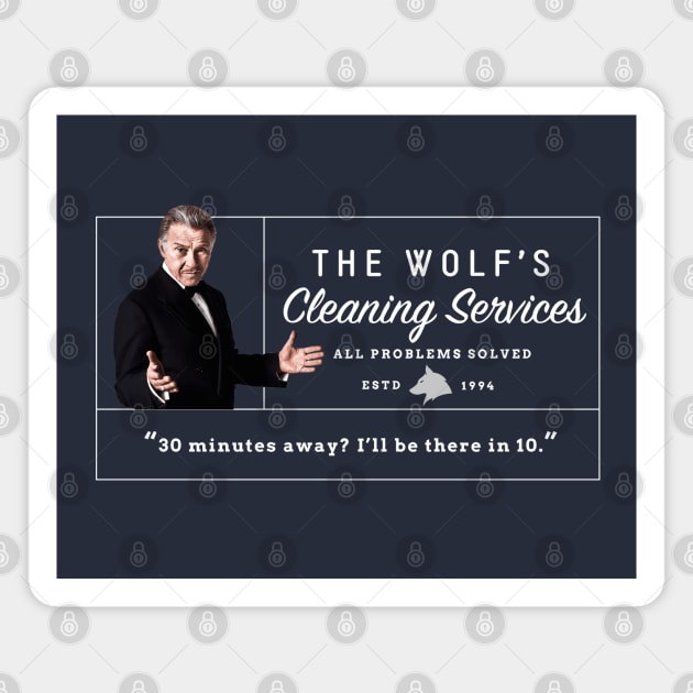 The Wolf's Cleaning Services - All problems solved - logo Magnet by BodinStreet